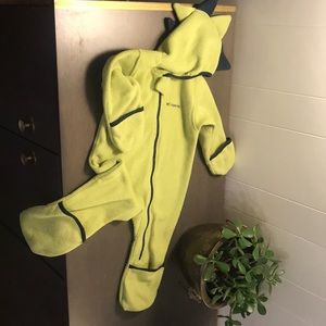 Columbia hooded fleece onesie